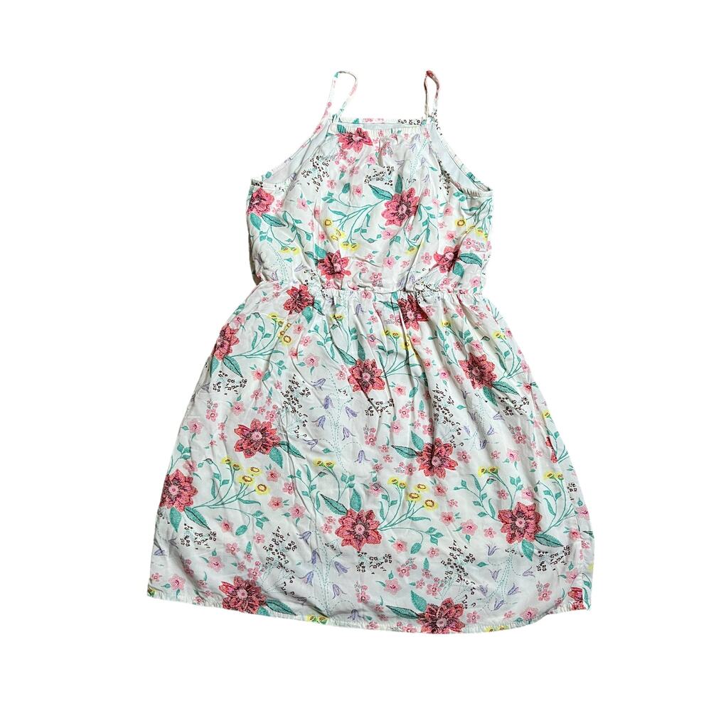 Old Navy Girls Ivory Floral print Sleeveless Dress Size Large 10/12